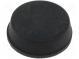 Self-adhesive foot  black  rubber  A  12.7mm  B  11.5mm  E  4mm