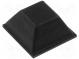 Self-adhesive foot  black  rubber  A  12.7mm  B  7mm  C  6mm