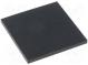 Self-adhesive foot  H  1.5mm  black  rubber  W  19.7mm  L  20mm