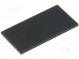 Self-adhesive foot  H  1mm  black  rubber  W  20mm  L  10mm