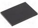 Self-adhesive foot  H  1.5mm  black  rubber  W  20mm  L  15mm