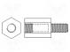Screwed spacer sleeve  hexagonal  polyamide  M2,5  M2,5  L  16mm