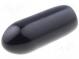 Cap  Body  black  Øint  2.6mm  Mat  PVC Soft  L  9mm