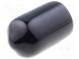 Cap  Body  black  Øint  7.6mm  Mat  PVC Soft  L  13mm  Wall thick  1mm