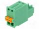 Pluggable terminal block  2.5mm  ways  2  straight  plug  female