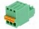 Pluggable terminal block  2.5mm  ways  3  straight  plug  female