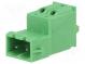 Pluggable terminal block  Contacts ph  5.08mm  ways  2  straight