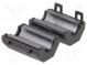 Ferrite  two-piece  on round cable  Ø 6mm  60Ω  A 18.5mm  B 14mm
