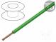 Wire  FLRY-A  stranded  Cu  0.5mm2  PVC  green  60V  100m  Class  5