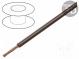 Wire  FLRY-A  stranded  Cu  0.75mm2  PVC  brown  60V  100m  Class  5