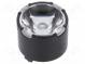 LED lens  round  Mat  PMMA plexiglass  transparent  11÷24°  Ø  10mm