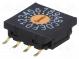 Encoding switch  HEX/BCD  Pos  16  SMT  Rcont max  100mΩ  10x10x4mm