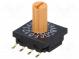 Encoding switch  HEX/BCD  Pos  16  SMT  Rcont max  100mΩ  10x10x4mm