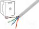 Wire  F/UTP  5e  stranded  CCA  4x2x26AWG  PVC  grey  100m