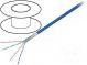 Wire  F/UTP  5e  stranded  CCA  4x2x26AWG  PVC  blue  100m