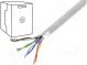 Wire  F/UTP  5e  stranded  Cu  4x2x26AWG  PVC  grey  305m  Øcable  5mm