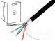 Wire  F/UTP  5e  outdoor  solid  CCA  4x2x24AWG  polyetylene  black
