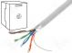 Wire  F/UTP  5e  solid  Cu  4x2x24AWG  PVC  grey  305m  Øcable  5.6mm