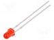 LED  3mm  red  200mcd  30°  Front  convex  Pitch  2.54mm