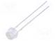 LED  4.8mm  white cold  1800÷2300mcd  110°  Front  convex  2.8÷3.4V
