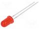 LED  5mm  red  4÷10mcd  30°  20mA  1.8÷2.5V  Front  convex