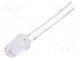 LED  5mm  red  500÷1000mcd  15°  20mA  1.8÷2.4V  Front  convex