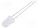 LED  5mm  yellow  4000mcd  15°  20mA  1.7÷2.5V  Front  convex