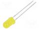 LED  5mm  yellow  20÷40mcd  30°  20mA  1.7÷2.5V  Front  convex