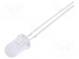 LED  5mm  blue  6000mcd  15°  20mA  2.8÷3.6V  Front  convex