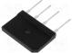 Single-phase bridge rectifier  Urmax 1000V  If 10A  Ifsm 220A