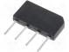 Single-phase bridge rectifier  Urmax 1kV  If 4A  Ifsm 80A  THT