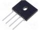 Single-phase bridge rectifier  Urmax 1000V  If 4A  Ifsm 135A