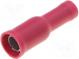 Terminal  round  female  Ø  4mm  0.5÷1mm2  crimped  insulated  red
