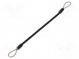 Retaining cable  Plating  PVC  stainless steel  150mm  Body  black