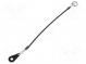 Retaining cable  Plating  PVC  stainless steel  200mm  Body  black