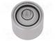 Spirit level  H  13mm  aluminium  Body  natural  screw  Ø  17mm