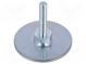 Foot of pin  Base dia  60mm  M8  steel  Plunger length  40mm