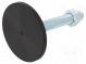 Foot of pin  with no-slip disk,with locknut  Base dia  80mm  M16