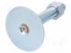 Foot of pin  without rubber underlay,with locknut  M20  steel