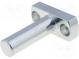 Mounting base  pin  D  16mm  W  20mm  H  49mm  steel  zinc