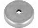 Magnet  permanent  hard ferrite  H  8mm  72N  Ø  40mm
