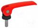 Lever  clamping  Thread len  40mm  Lever length  63mm  Body  red