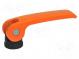 Lever  clamping  Thread len  12mm  Lever length  82mm  Body  orange