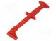Clip-on probe  crocodile  5A  1kVDC  red  Grip capac  max.25mm  4mm