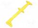 Clip-on probe  crocodile  5A  1kVDC  yellow  Grip capac  max.25mm
