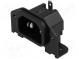 Connector  AC supply  socket  male  10A  250VAC  IEC 60320  C14 (E)