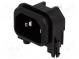 Connector  AC supply  socket  male  10A  250VAC  IEC 60320  max.2mm