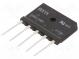 Three-phase bridge rectifier  Urmax 1.6V  If 40A  Ifsm 370A