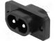 Connector  AC supply  socket  male  2.5A  250VAC  IEC 60320  PIN  2