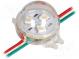 LED  RGB  IP68  No.of diodes  3  Case  5050,PLCC6  30x23mm  12V